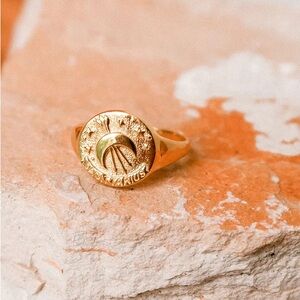 Spell | Gold Sagittarius Stargazer Zodiac Ring | 8